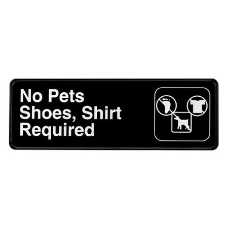 ALPINE INDUSTRIES No Pets, Shoes, and Shirt Required Sign, 3x9, PK15 ALPSGN-13-15pk